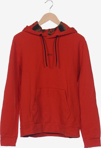 BOSS Black Sweatshirt & Zip-Up Hoodie in M in Orange: front