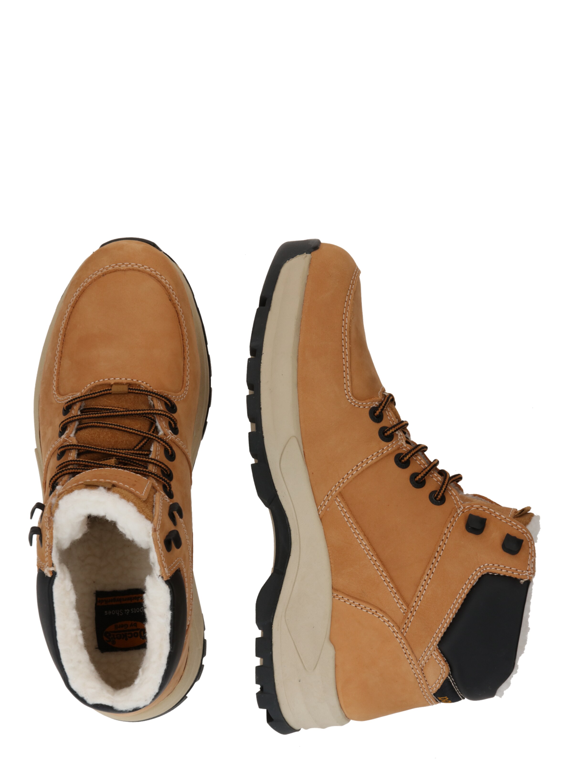 Bocanci cu șireturi de la Dockers by Gerli pe maro