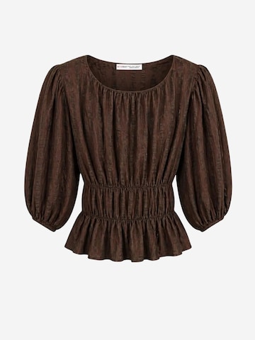 Camicia da donna 'Blusen' di MixRay in marrone: frontale
