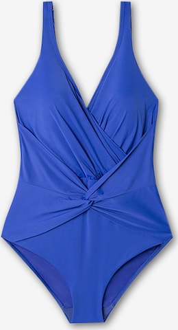 Triunghi Costum de baie întreg de la Gisela pe albastru: față