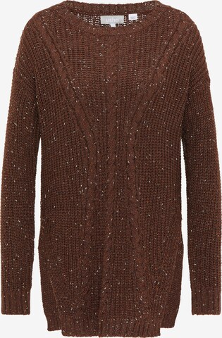 Pull-over Usha en marron : devant