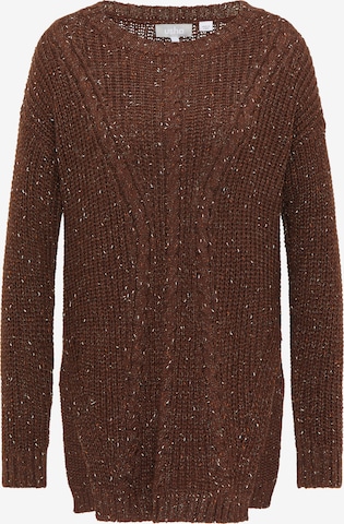 Pull-over Usha en marron : devant