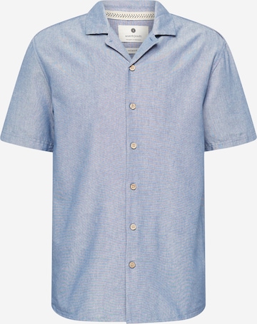 anerkjendt Klasický střih Košile 'LEON' – modrá: přední strana