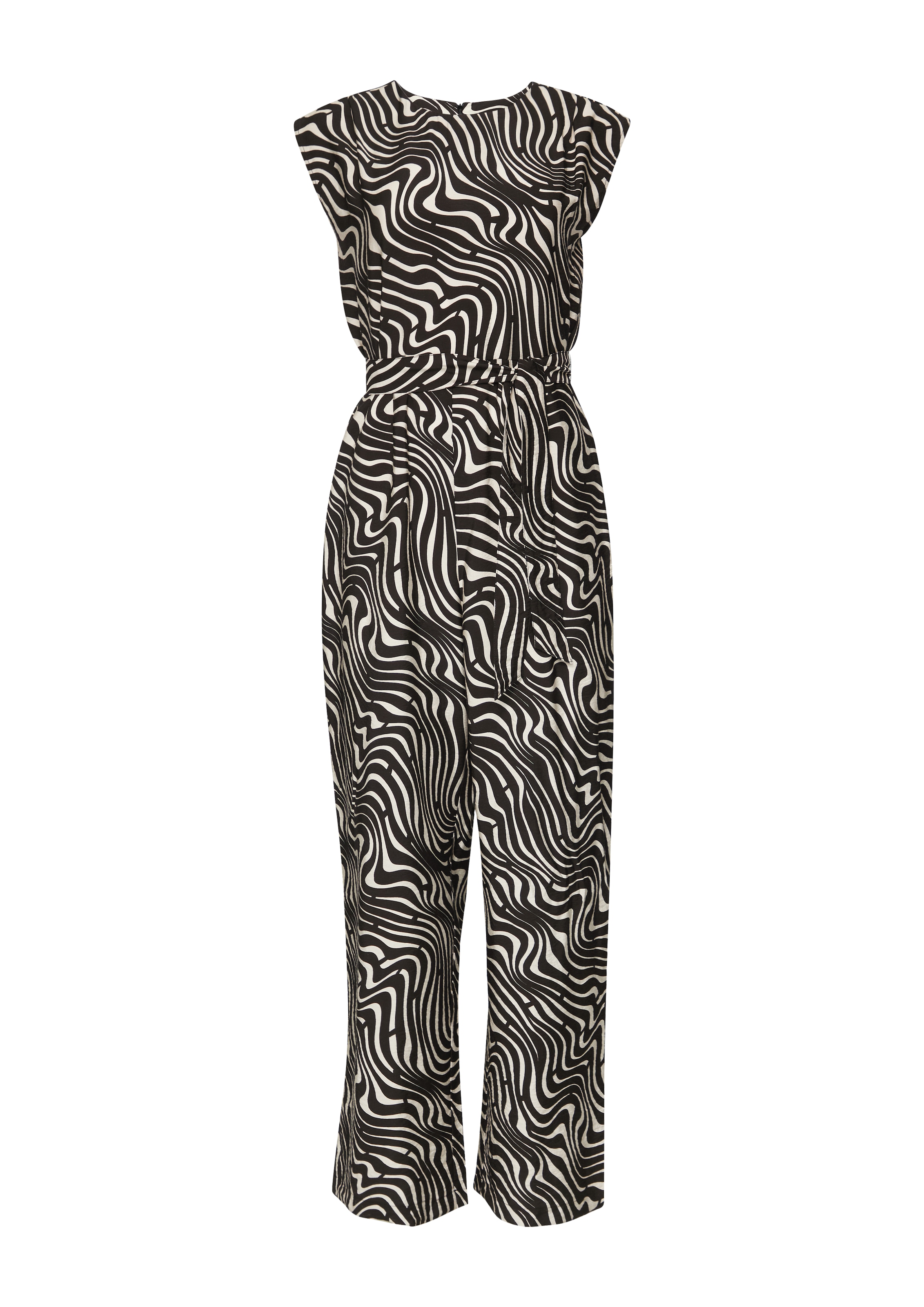 COMMA Jumpsuit in Zwart: voorkant