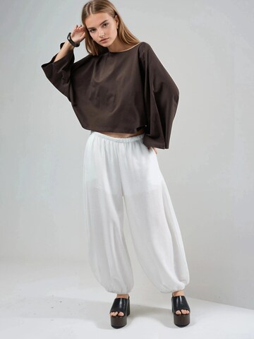 Busem Bluse in Braun