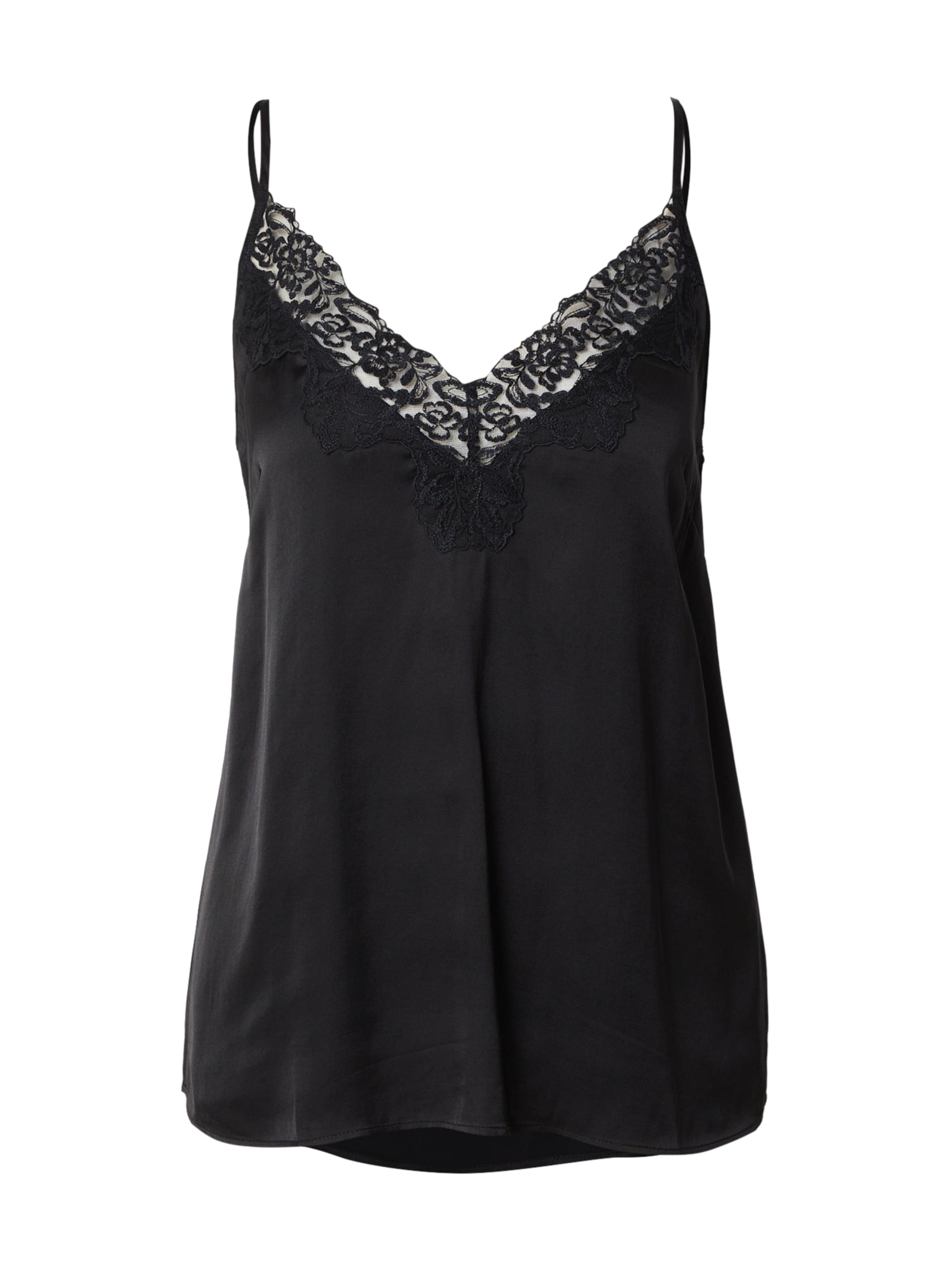 rosemunde Top 'Satina' in Black: front