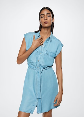 Robe-chemise 'Marine' MANGO en bleu : devant