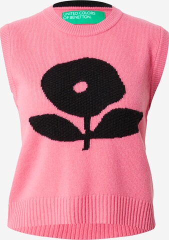 Pull-over UNITED COLORS OF BENETTON en rose : devant