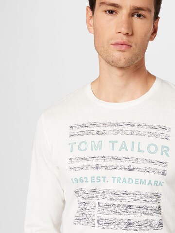 TOM TAILOR - Camiseta en blanco