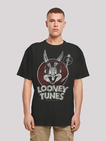 T-Shirt 'Looney Tunes Bugs Bunny' F4NT4STIC en noir : devant