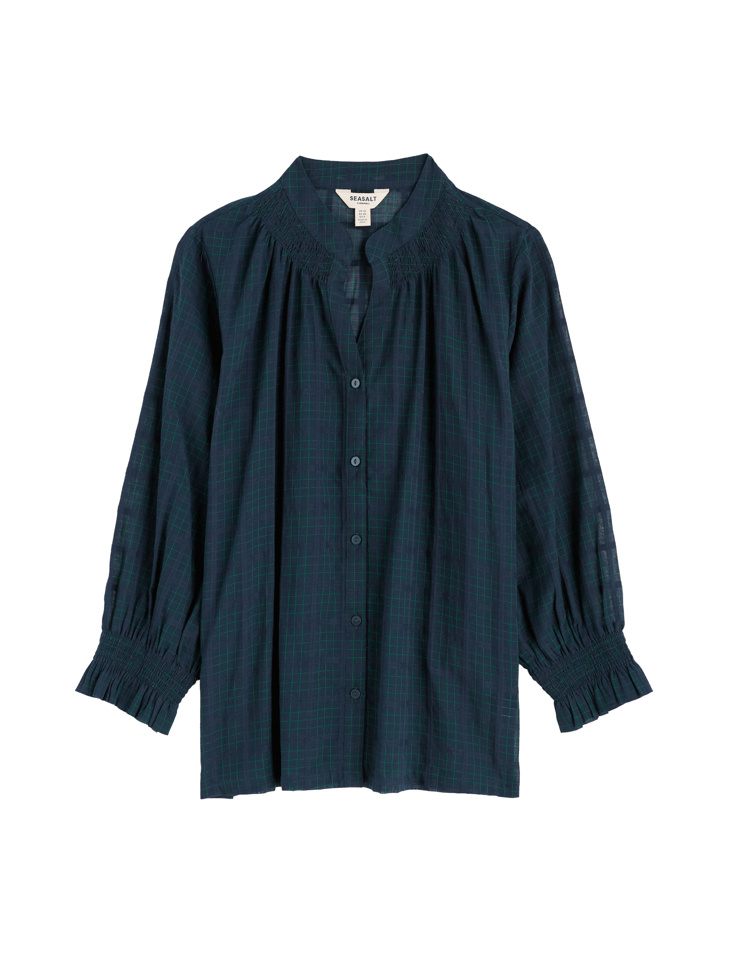 Camicia da donna 'Wild Sorrel' di Seasalt Cornwall in blu: frontale