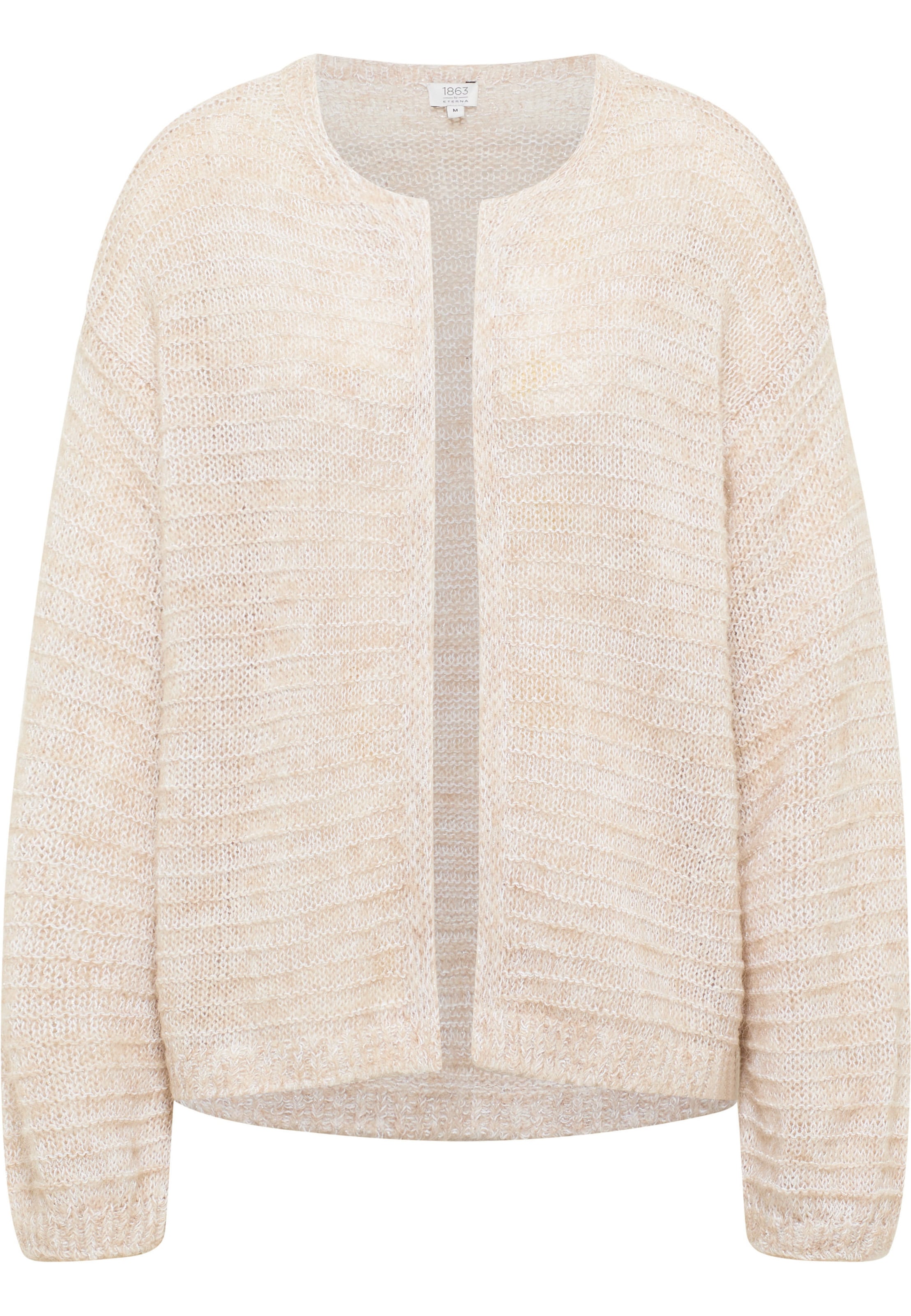 ETERNA Knit Cardigan in Beige: front