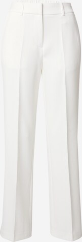 Y.A.S Regular Trousers with creases 'Likka' in White: front