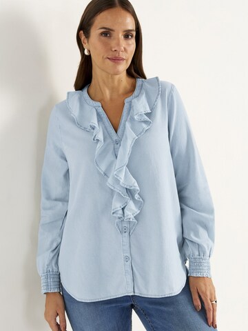 Cellbes of Sweden Bluse in Blau: Vorderseite