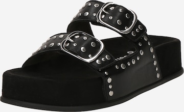 Paul Green Mules in Black: front