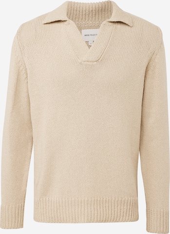 NORSE PROJECTS - Pullover 'Lasse' em bege: frente