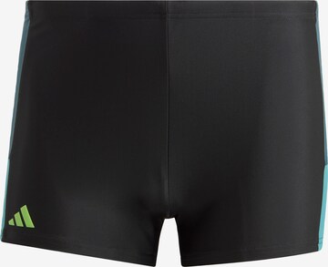 ADIDAS PERFORMANCE Athletic Swim Trunks in Black: front