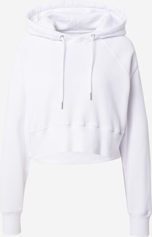 Sweat-shirt Abercrombie & Fitch en blanc : devant