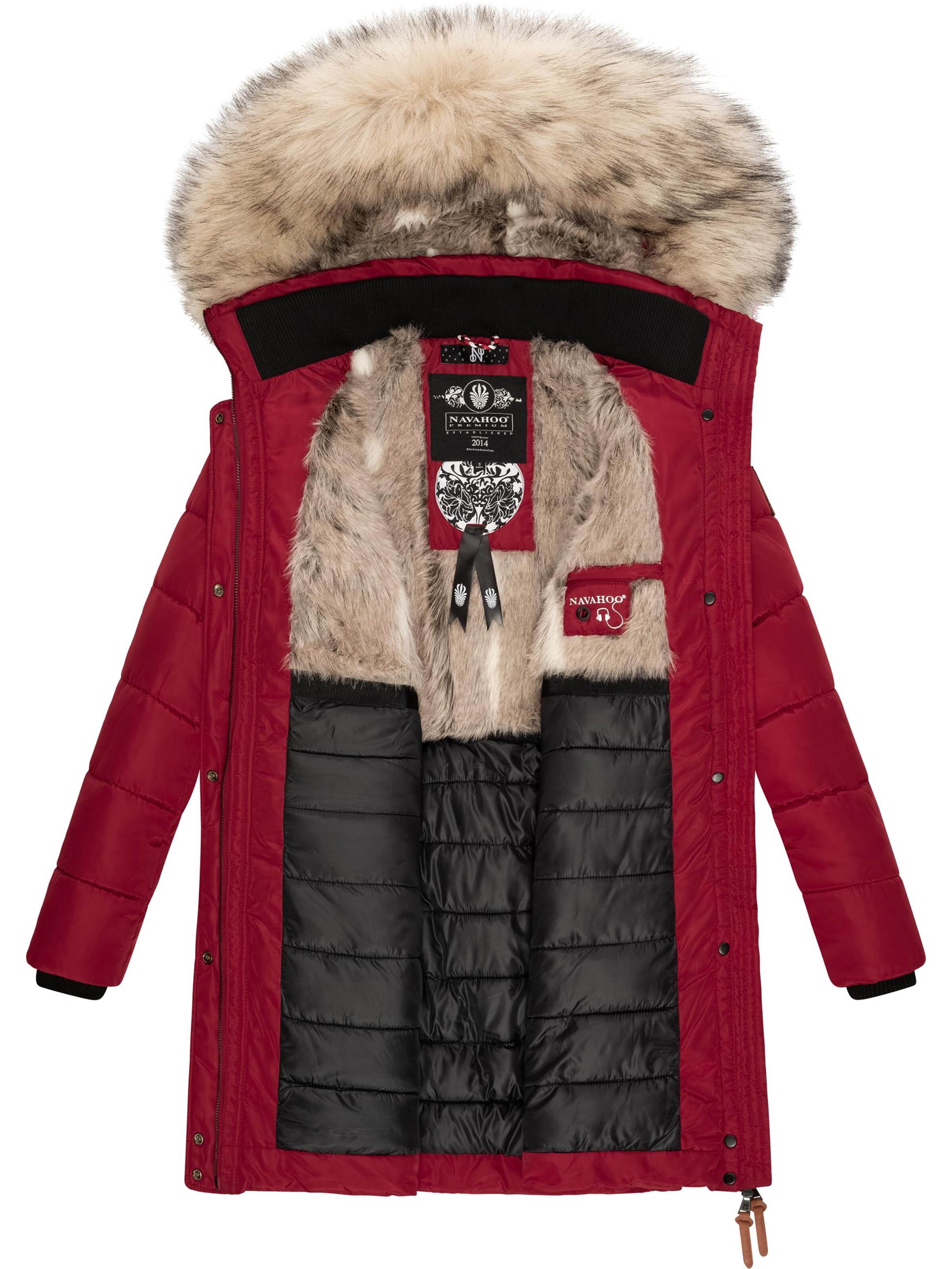 NAVAHOO Зимно палто 'Paula' в червено