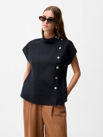 T-shirt adl en noir : devant