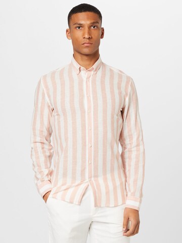 Lindbergh Regular fit Button Up Shirt in Pink: front