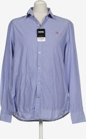 NAPAPIJRI Button Up Shirt in M in Blue: front