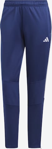 ADIDAS PERFORMANCE Slim fit Workout Pants 'Tiro' in Blue: front