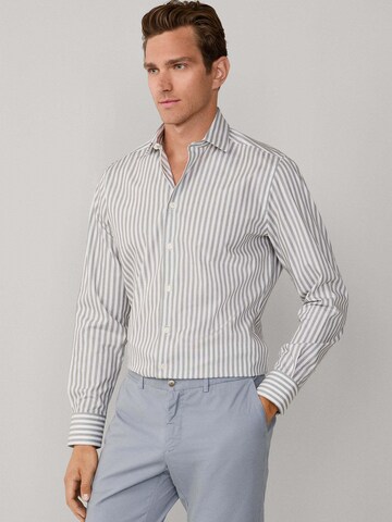 Hackett London Slim Fit Hemd in Grau