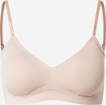 Calvin Klein Underwear Бюстгальтер под футболку Бюстгальтер в Бежевый: спереди