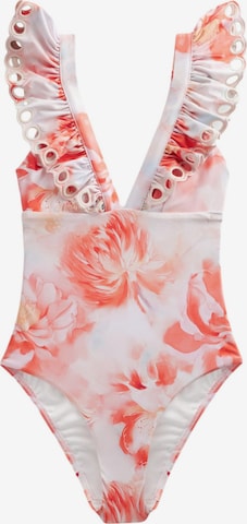 Maillot de bain modelant Next en blanc : devant