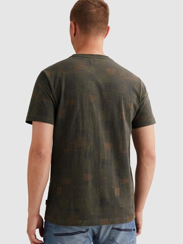 T-Shirt 'T-shirt with allover print and slub effect' PME Legend en vert