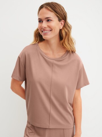 CALIDA Slaapshirt 'Natural Loungewear' in Beige
