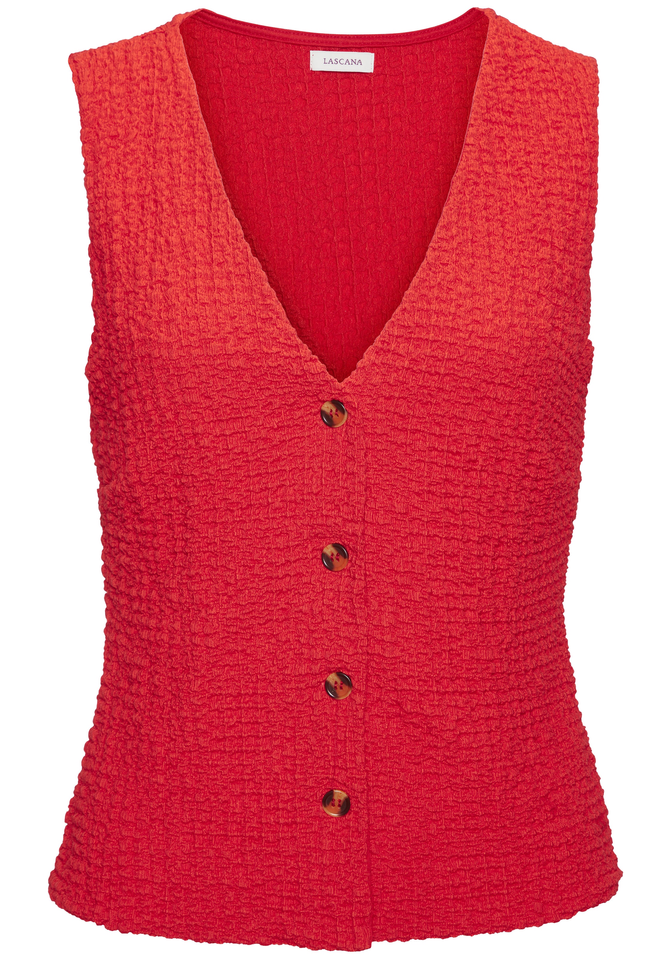 LASCANA Suit Vest in Red: front