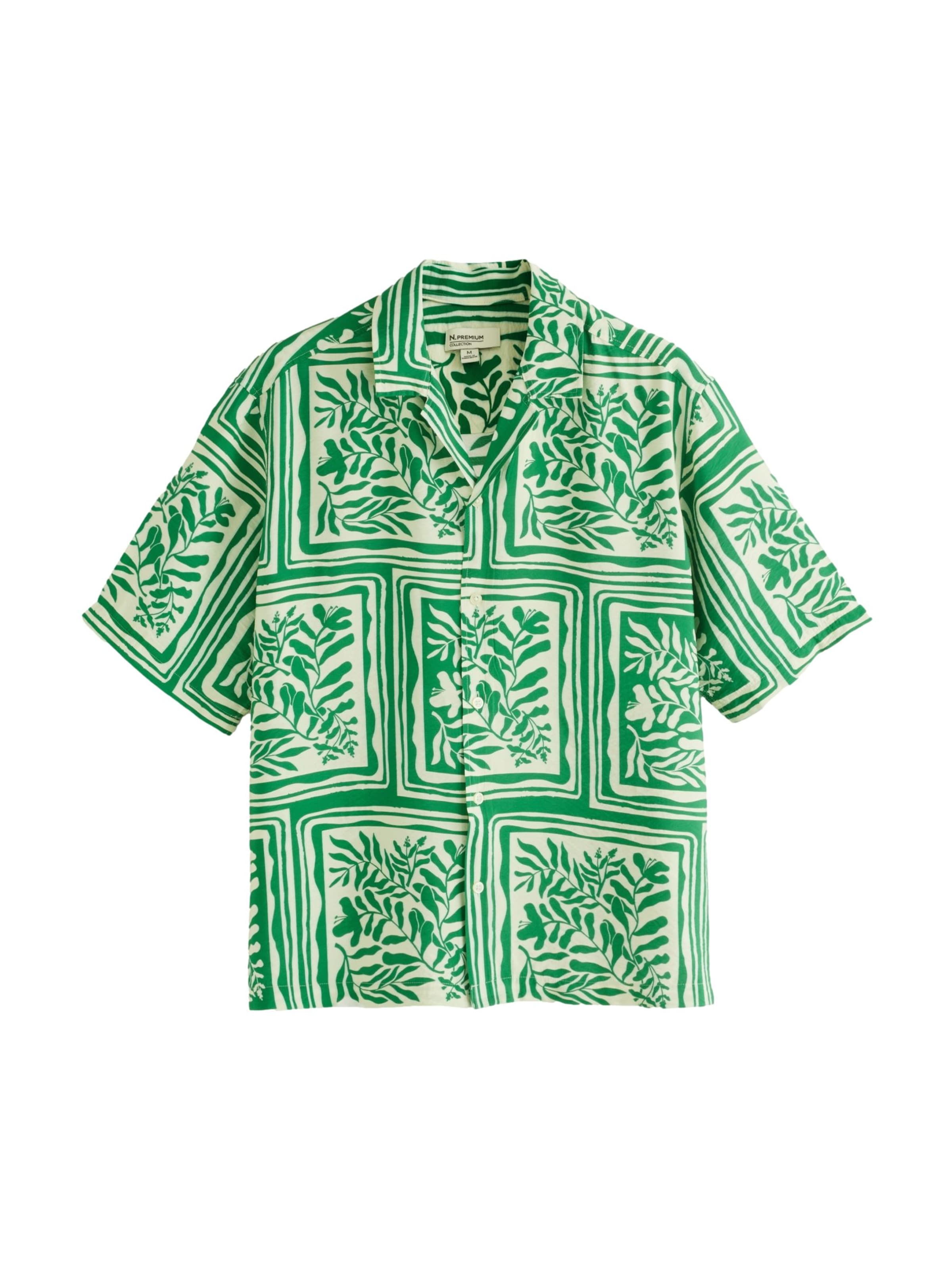 Next Regular Fit Hemd in Grün: Vorderseite