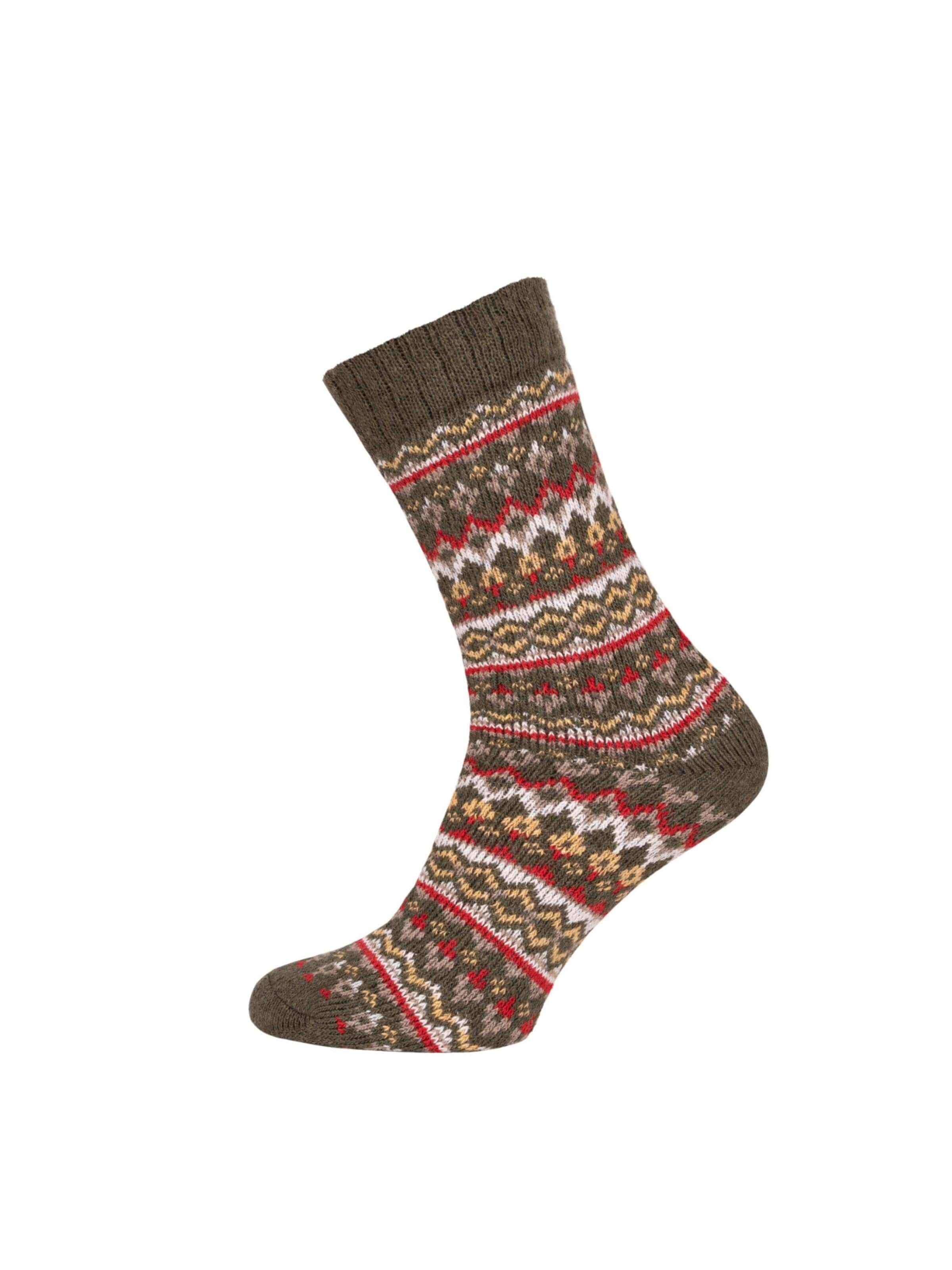 HomeOfSocks Socks 'HOS452' in Green: front