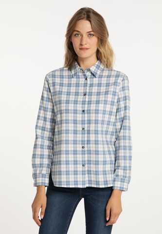 usha BLUE LABEL Blouse in Blauw: voorkant