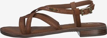 s.Oliver Strap sandal in Brown