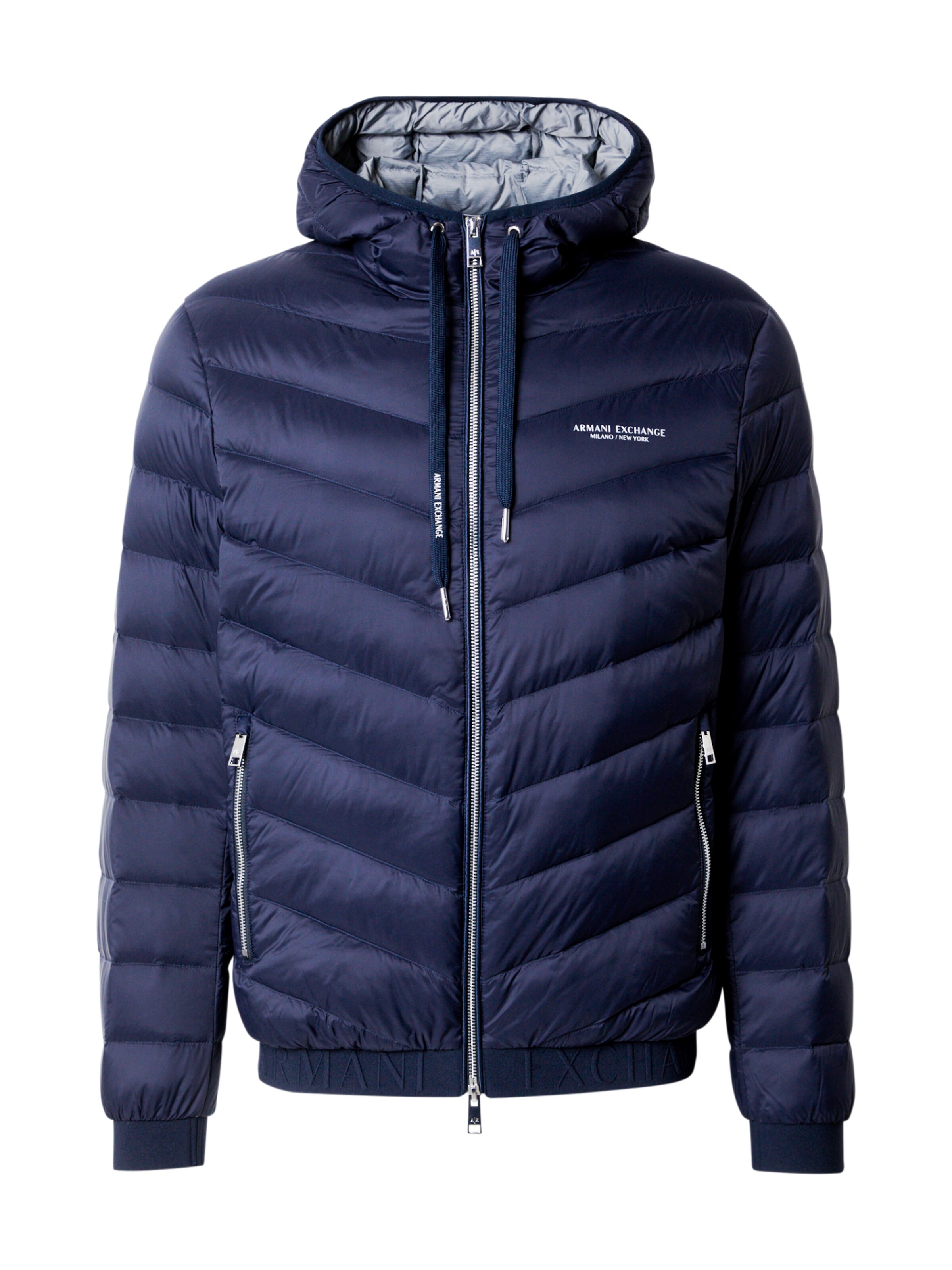 Emporio Armani Exchange Blue Armani Puffer Jacket Armani Exchange