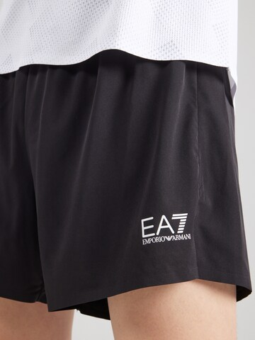 EA7 Emporio Armani Loosefit Sportovní kalhoty – černá