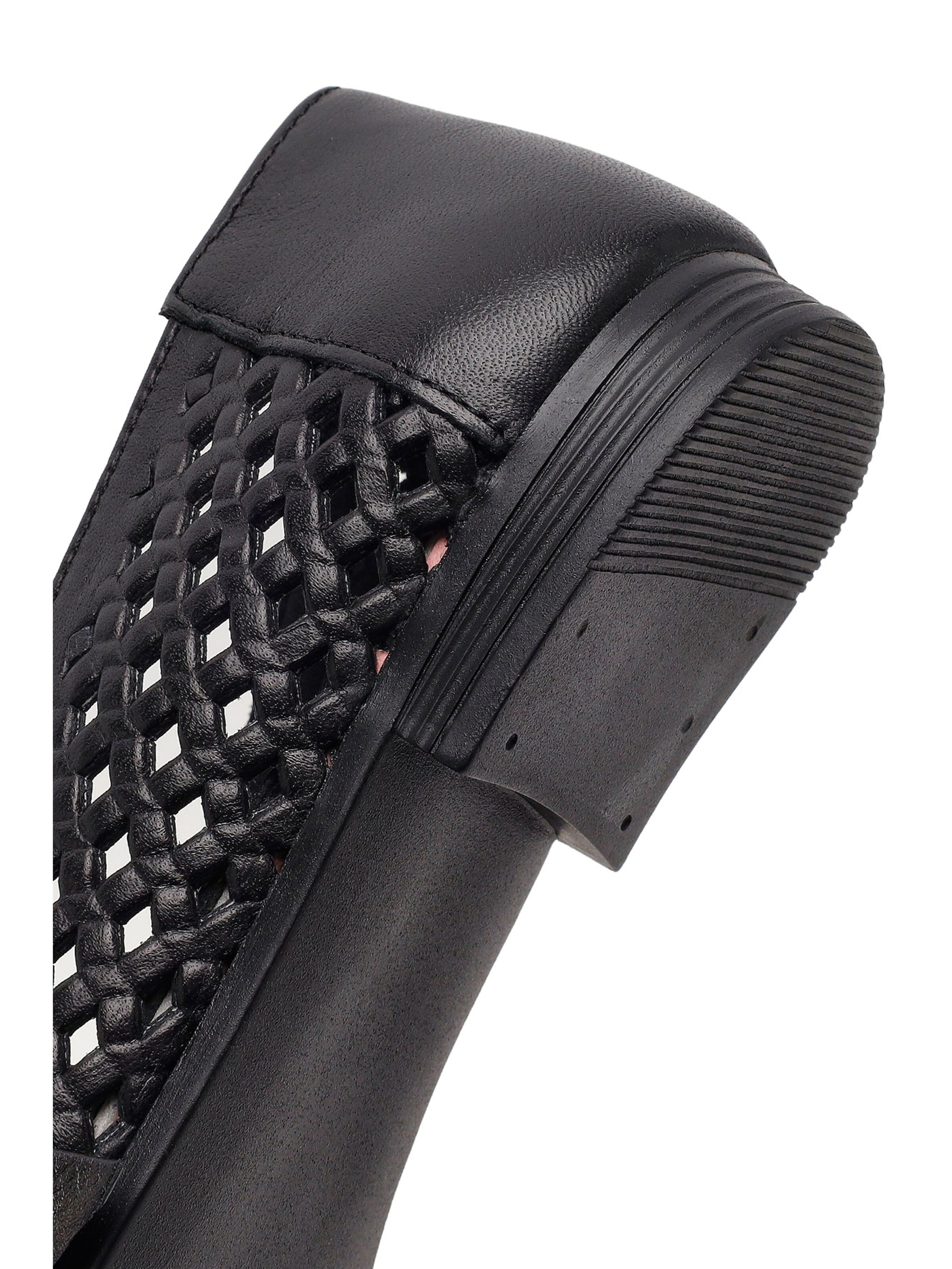 Derimod Ballerina met riempjes in Zwart