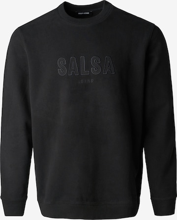 Sweat-shirt Salsa Jeans en noir : devant