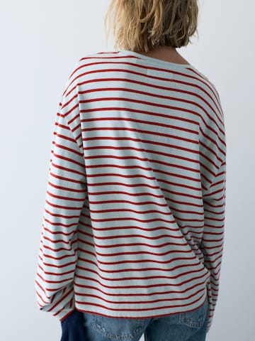 Pull&Bear Tričko – červená