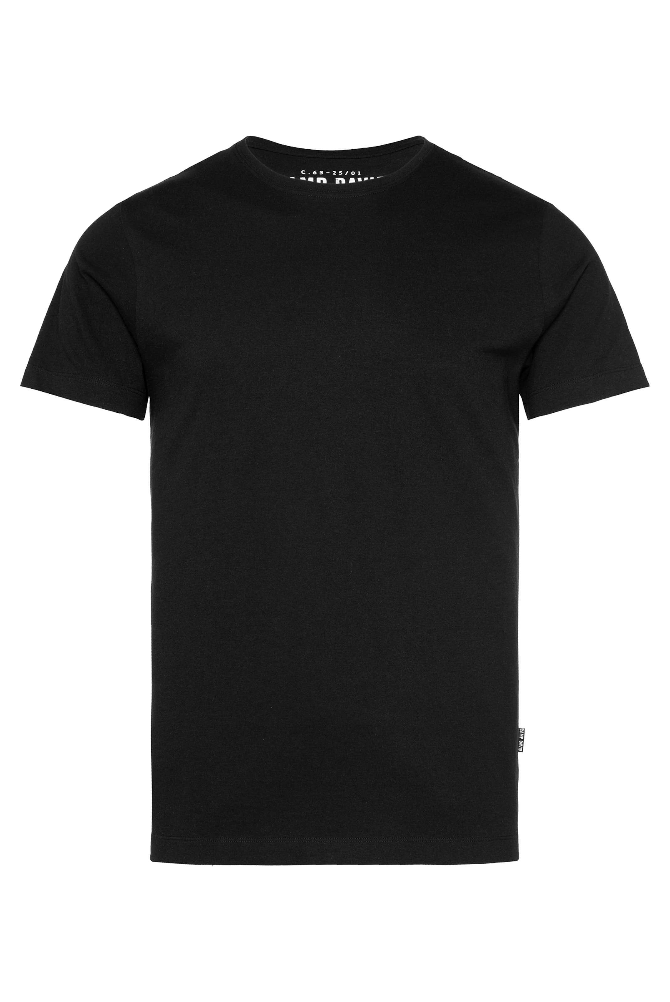 CAMP DAVID Shirt in Black: front