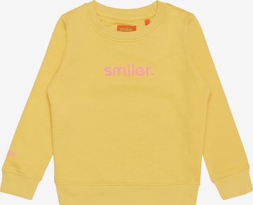 smiler. Sweatshirt in Yellow: front