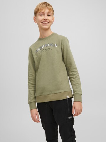 Jack & Jones Junior Sweatshirt 'Bloomer' in Green: front