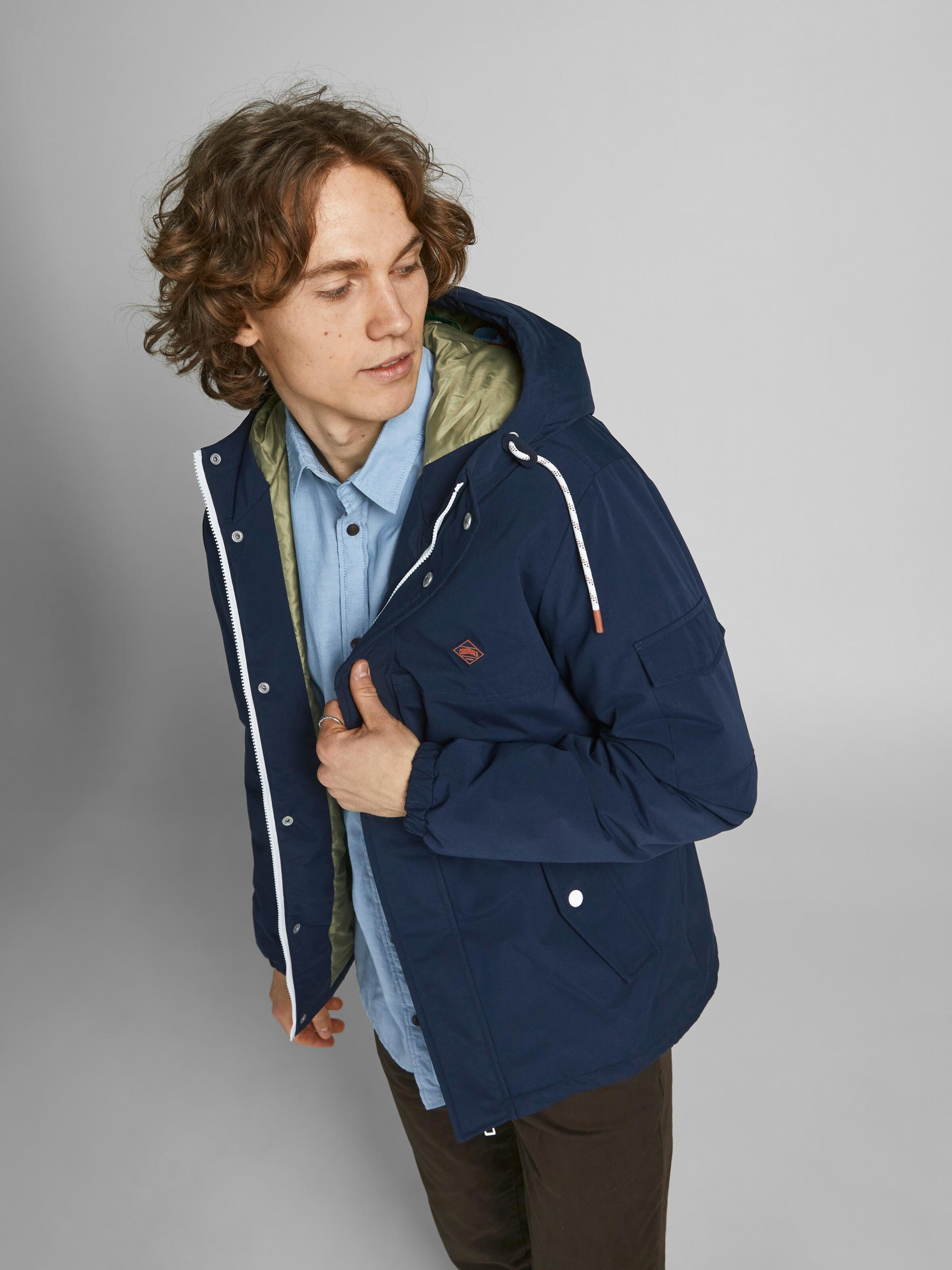 Männer Jacken JACK & JONES Jacke 'Cody' in Navy - RE21317 Männer Jacken JACK & JONES Jacke 'Cody' in Navy - RE21317