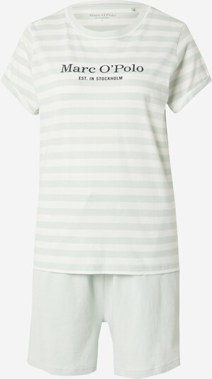 Camicia da notte Marc O'Polo di colore verde pastello / bianco, Visualizzazione prodotti