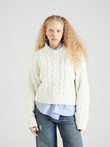 Pull-over Monki en blanc : devant