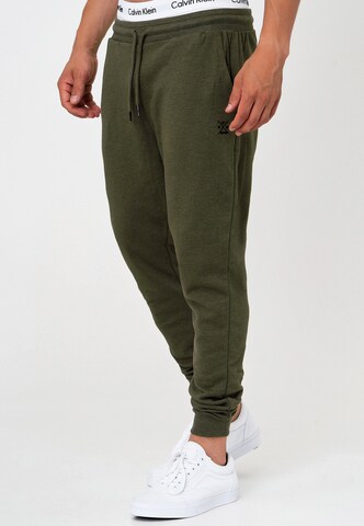 Tapered Pantaloni 'Eberline' di INDICODE JEANS in verde: frontale