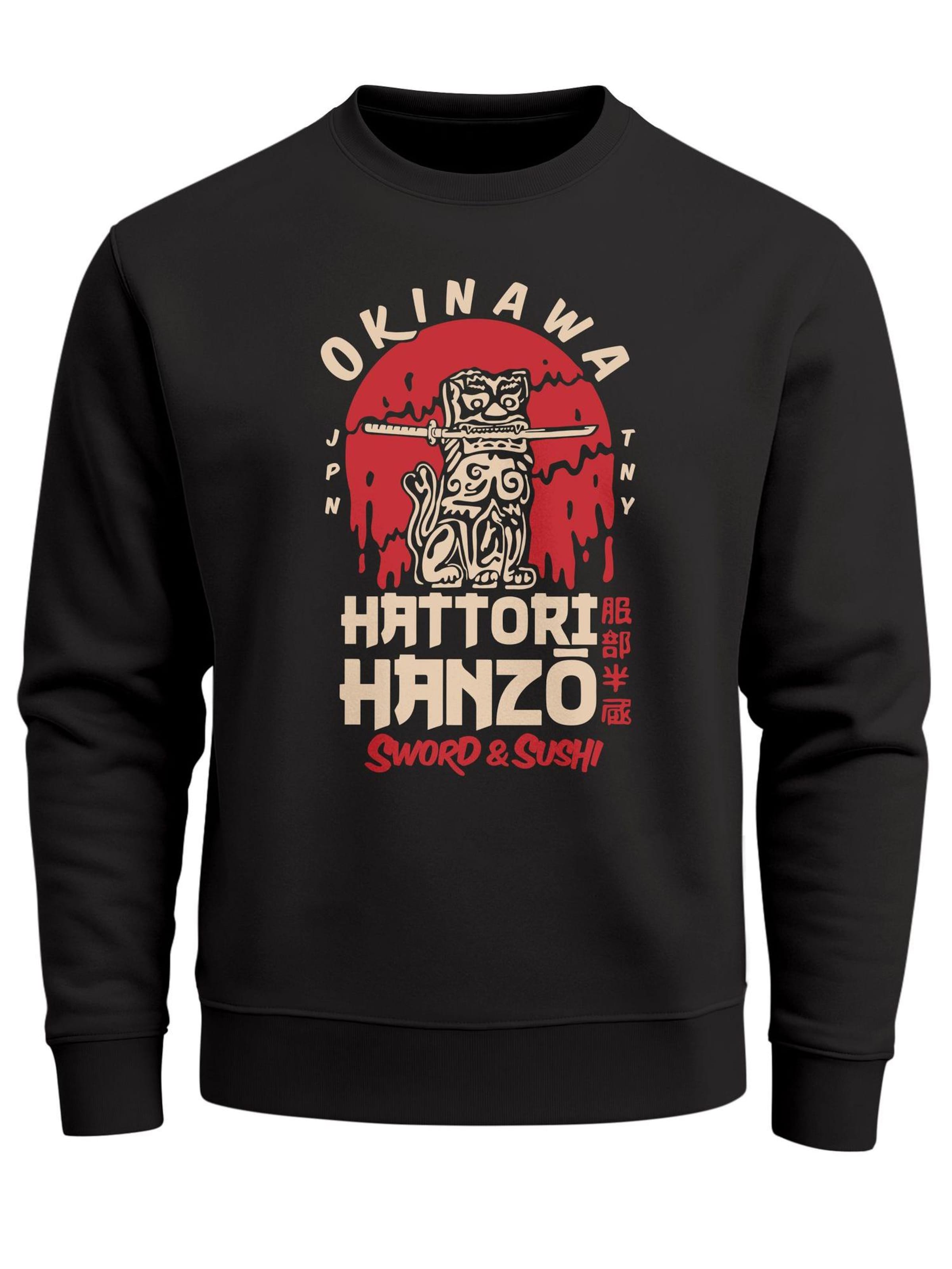Neverless Sweatshirt 'Hattori Hanzo' in Black: front